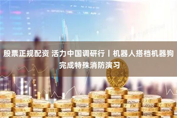 股票正规配资 活力中国调研行丨机器人搭档机器狗 完成特殊消防演习